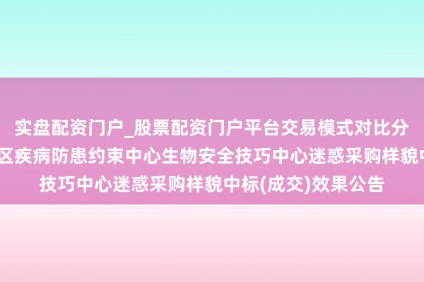 实盘配资门户_股票配资门户平台交易模式对比分析 新疆维吾尔自治区疾病防患约束中心生物安全技巧中心迷惑采购样貌中标(成交)效果公告